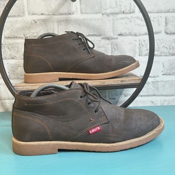Levi's Men's Sonoma-Wax-NB-TB Brown Chukka Boots Shoes Size 9.5 - Picture 1 of 9